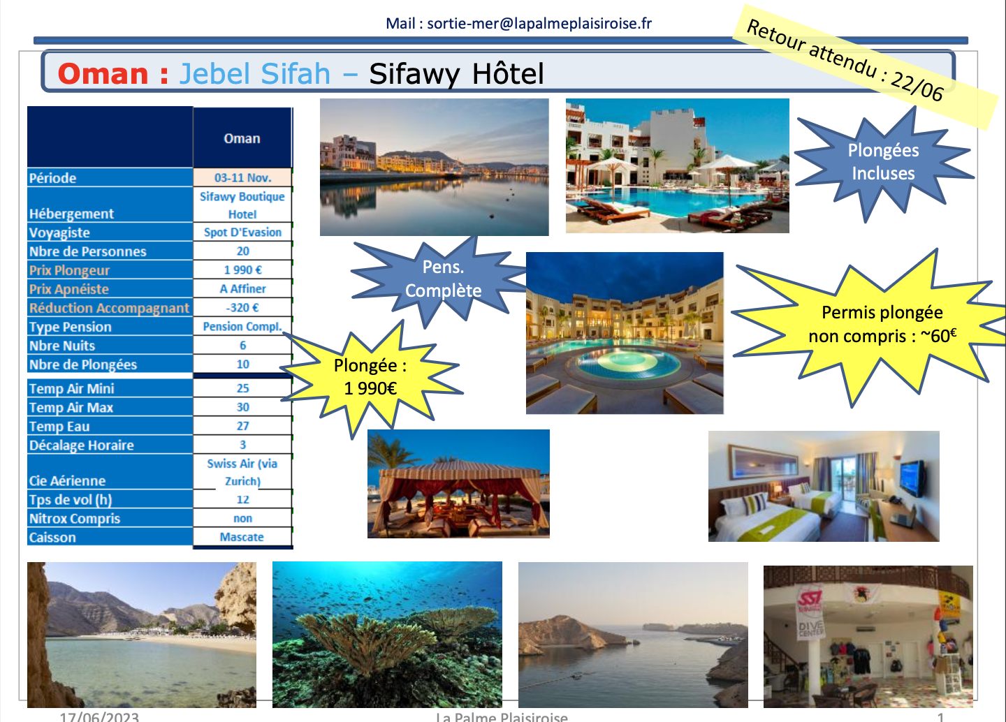 Sortie Mer : Oman